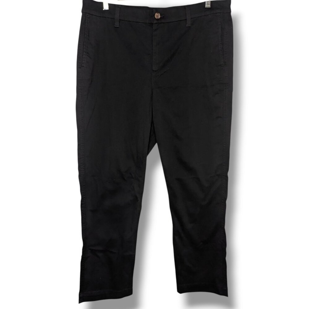 NWT J. Crew Navy Blue Ruby Crop Ankle Pants High Rise Stretch Size 12 Womens